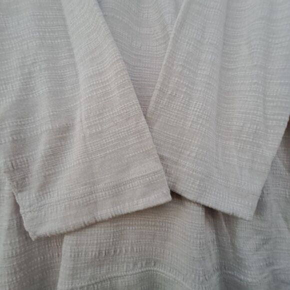 Sonoma Beige Soft Stretchy V-Neck Top with Long Sleeves Plus Size 0X - Picture 10 of 16